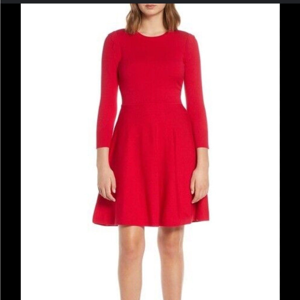 Eliza J red dress
